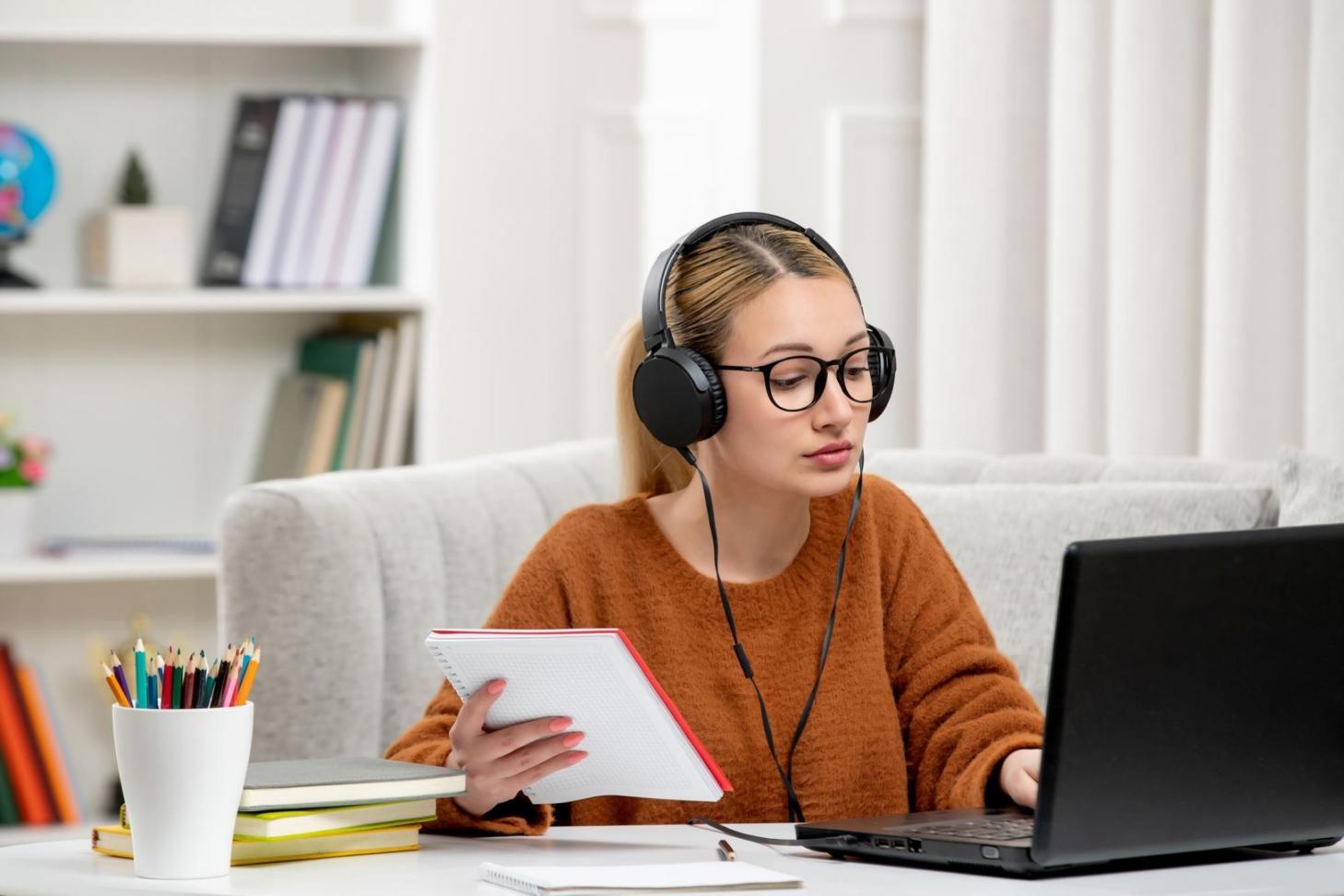 Investment learning materials and financial charts on desk
